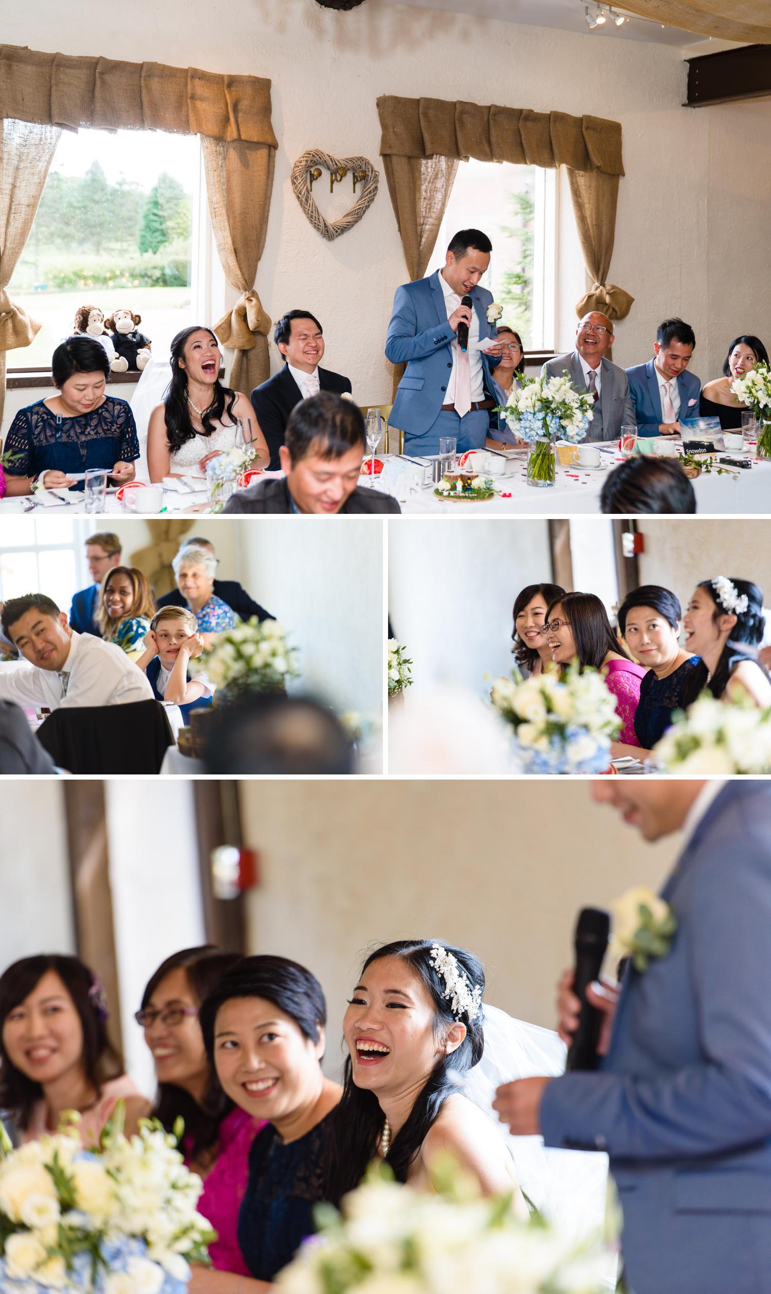 Eriviat Hall Wedding speech photos from Leona & Steven's wedding day